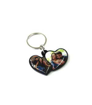 Customized Couple Photo Printed Keychain